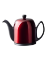 Guy Degrenne: Salam Theepot Pomme d'amour zwart/rood 6 kopjes