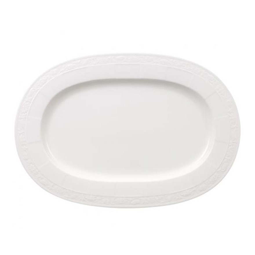 Villeroy & Boch: White Pearl Plat ovale 41 cm