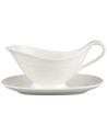 Villeroy & Boch: White Pearl Saucière 0.40L avec soucoupe