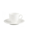 Villeroy & Boch: White Pearl Tasse moka avec soucoupe 2 pièces