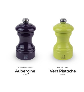 Peugeot: Bistrorama Duo Aubergine-Vert Moulins à poivre et à sel 10 cm