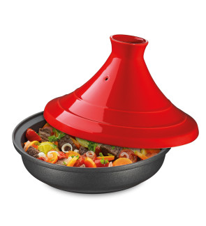 Spring Swiss Design: Tajine noir/rouge 28 cm