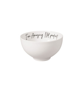 Villeroy & Boch: Statement Bol "I am amazing not perfect" 14 cm.