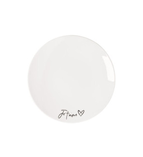 Villeroy & Boch: Statement  dessertbord "Je t'aime"  21 cm.