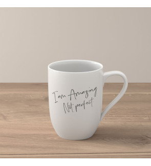 Villeroy & Boch: Statement Mug "I am amazing but not perfect" 30 cl