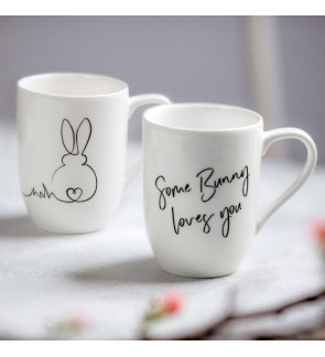 Villeroy & Boch: Statement Set de 2 Mugs "Some bunny loves you" 30 cl