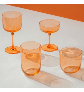 Villeroy & Boch: Like Apricot set van 2 waterglazen 28 cl