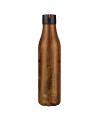 Les Artistes: Isothermische fles 500 ml wood color