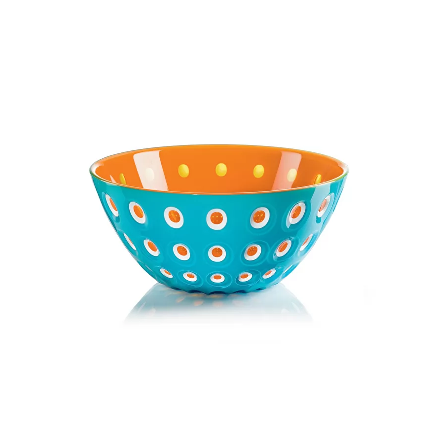 Guzzini: Le Murrine Saladier-Bol bleu/orange 20 cm.