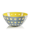 Guzzini: Le Murrine Saladier-Bol gris/jaune 25 cm.