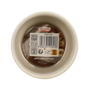 Menastyl: Ramekin beige voor de oven 9 cm