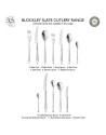 Robert Welch: Blockley Slate Coffret 24 pièces inox