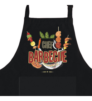 Winkler: Tablier noir "Barbecue"