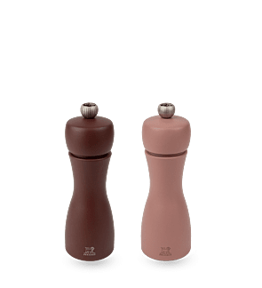 Peugeot: Tahiti Duo Marron & Terracotta Moulins à sel & poivre 15 cm