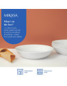 Mikasa: Chalk Set de 4 assiettes creuses en porcelaine