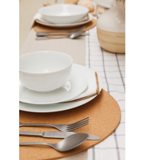 Mikasa: Chalk Set van 12 Delige Fine China Bone Dinnerware