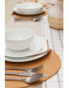 Mikasa: Chalk Set van 12 Delige Fine China Bone Dinnerware