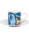 Konitz:  Tasse expresso et sous-tasse « Blaues Pferd I » Franz Marc 9,5 cl