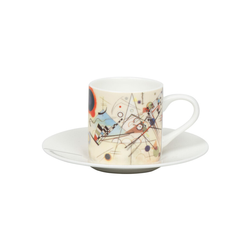 Konitz:  Tasse expresso et sous-tasse « Komposition 8 » Kandinsky 9,5 cl