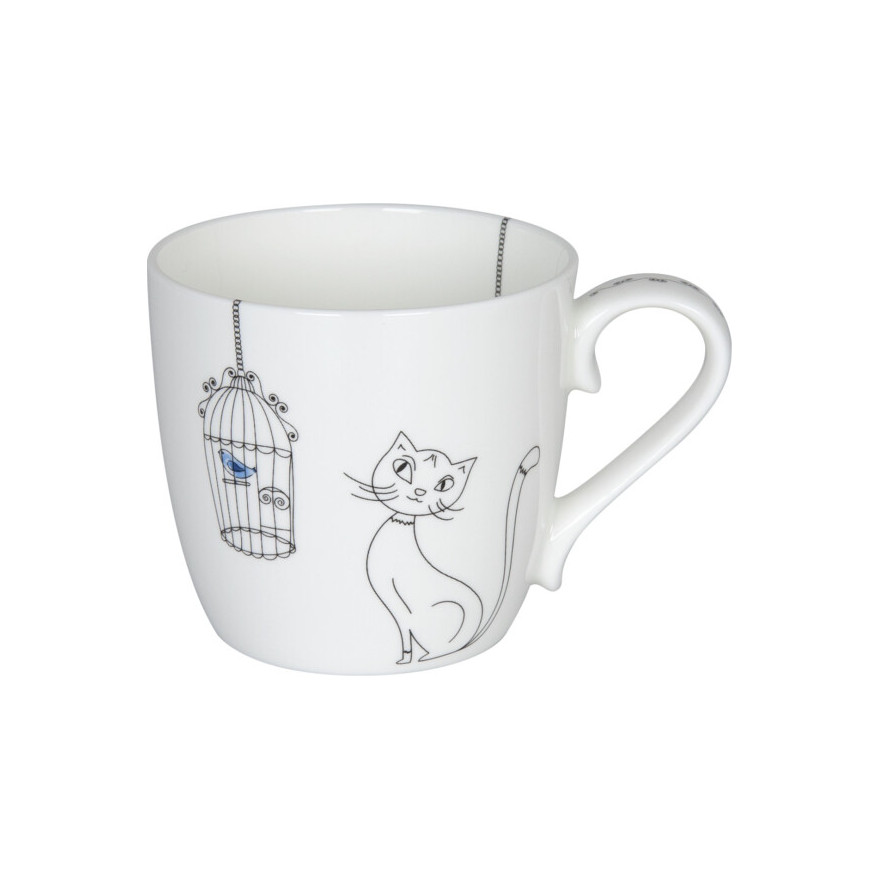 Konitz:  Mug Cat & Bird 42 cl