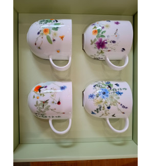 Rosenthal: Mug fleur lilas avec anse Brillance Grand air