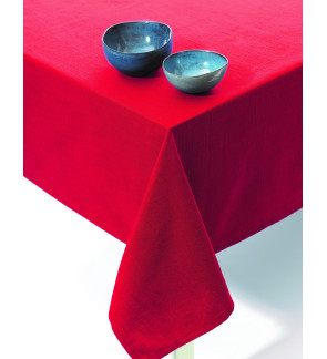 Tint: Nappe coton rouge 150x250 cm