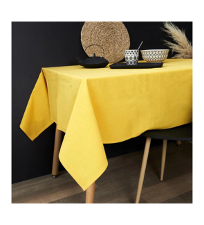 Tint: Nappe coton jaune 150x250 cm