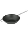 Scanpan: Zwarte IJzeren Wok 30 cm ongecoat en antiaanbaklaag.