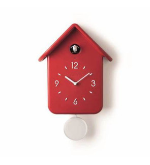 Guzzini: Horloge à coucou rouge