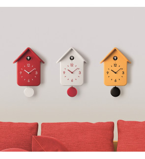 Guzzini: Horloge à coucou rouge