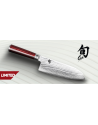 KAI:  Shun Klassiek Rood Japans Mes Santoku 19 cm Limited Edition (DM 0717RD)