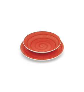 Memento: Assiette plate 27,5 cm Rouge