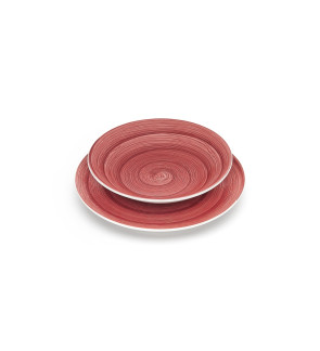 Memento: Assiette plate 27,5 cm  Framboise