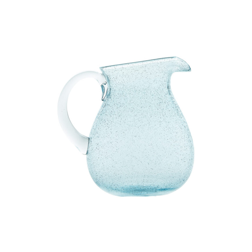 Memento: Cruche en verre soufflé 1,6L Light blue