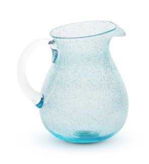 Memento: Cruche en verre soufflé 1,6L Light blue