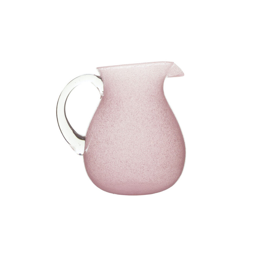 Memento: Cruche en verre soufflé 1,6L Rose