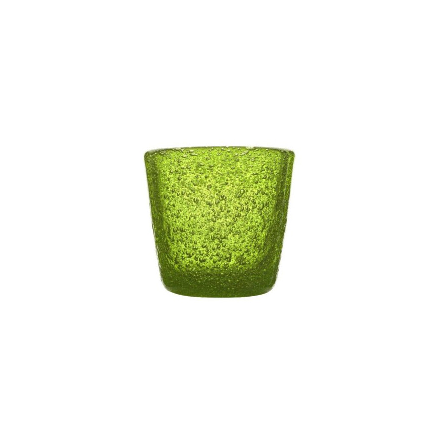 Memento: Borrelglas 5cl Lime in geblazen glas