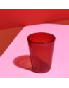 Memento: Geblazen glazen waterbeker 30cl Rood