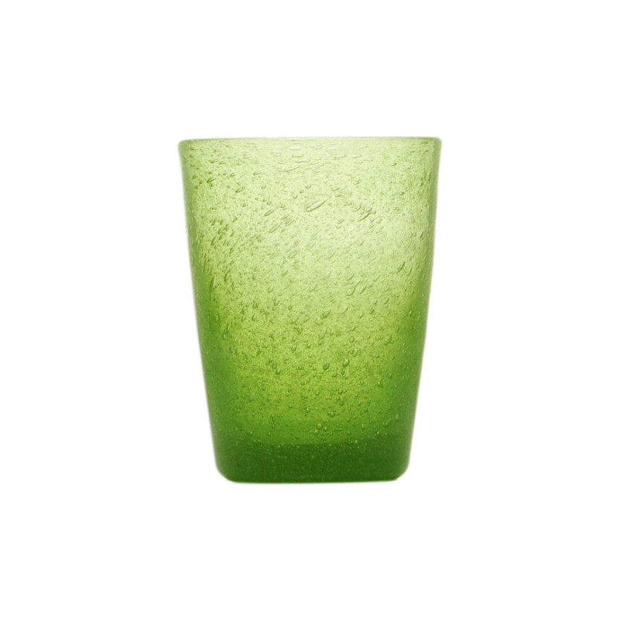 Memento: Gobelet à eau en verre soufflé 30cl Lime