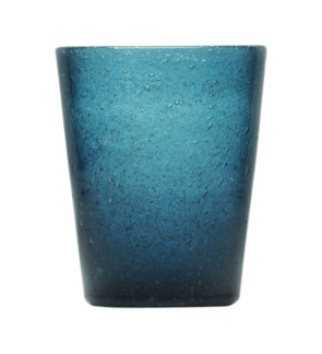 Memento: Geblazen glazen waterbeker 30cl donker blauw