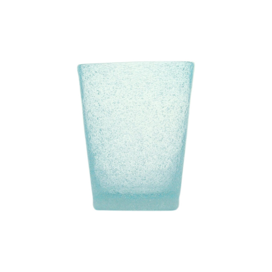 Memento: Gobelet à eau en verre soufflé 30cl Light blue