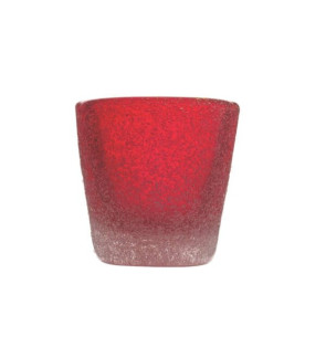 Memento: Borrelglas 5cl Rood in geblazen glas