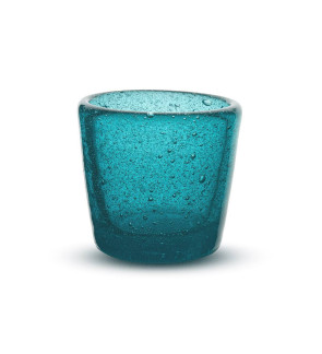 Memento: Verre à shot en verre soufflé 5cl Turquoise