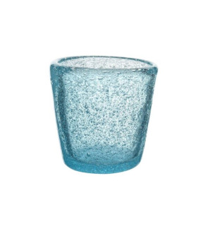 Memento: Borrelglas 5cl Lichte blauw in geblazen glas