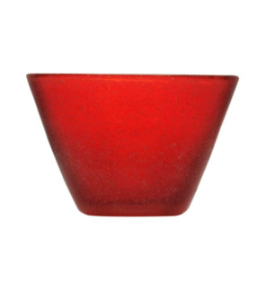 Memento: Ravier en verre soufflé 30cl Rouge