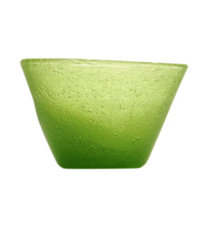 Memento: Saladier en verre soufflé Lime 24 cm