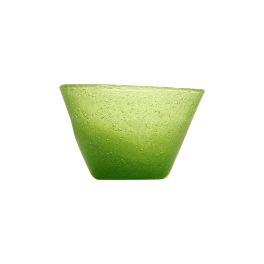 Memento: Saladier en verre soufflé Lime 24 cm