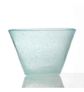 Memento: Ravier en verre soufflé 30cl Light blue