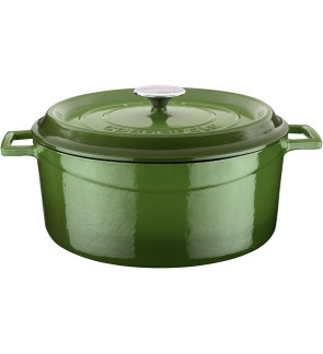 Lava: Cocotte en fonte verte 28 cm