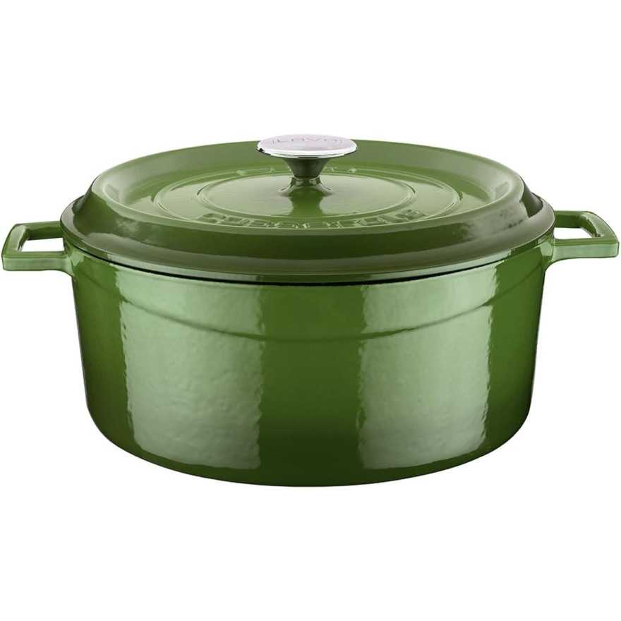 Lava: Cocotte en fonte verte 28 cm